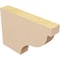 Ekena Millwork 2in. W x 8in. H x 12in. L Garner Woodgrain TimberThane Rafter Tail, Primed Tan RFTUR02X08X12GARRCPR - alternate 5
